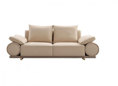 Modern sofa 3-seater white color designer upholstered sofa in living room new